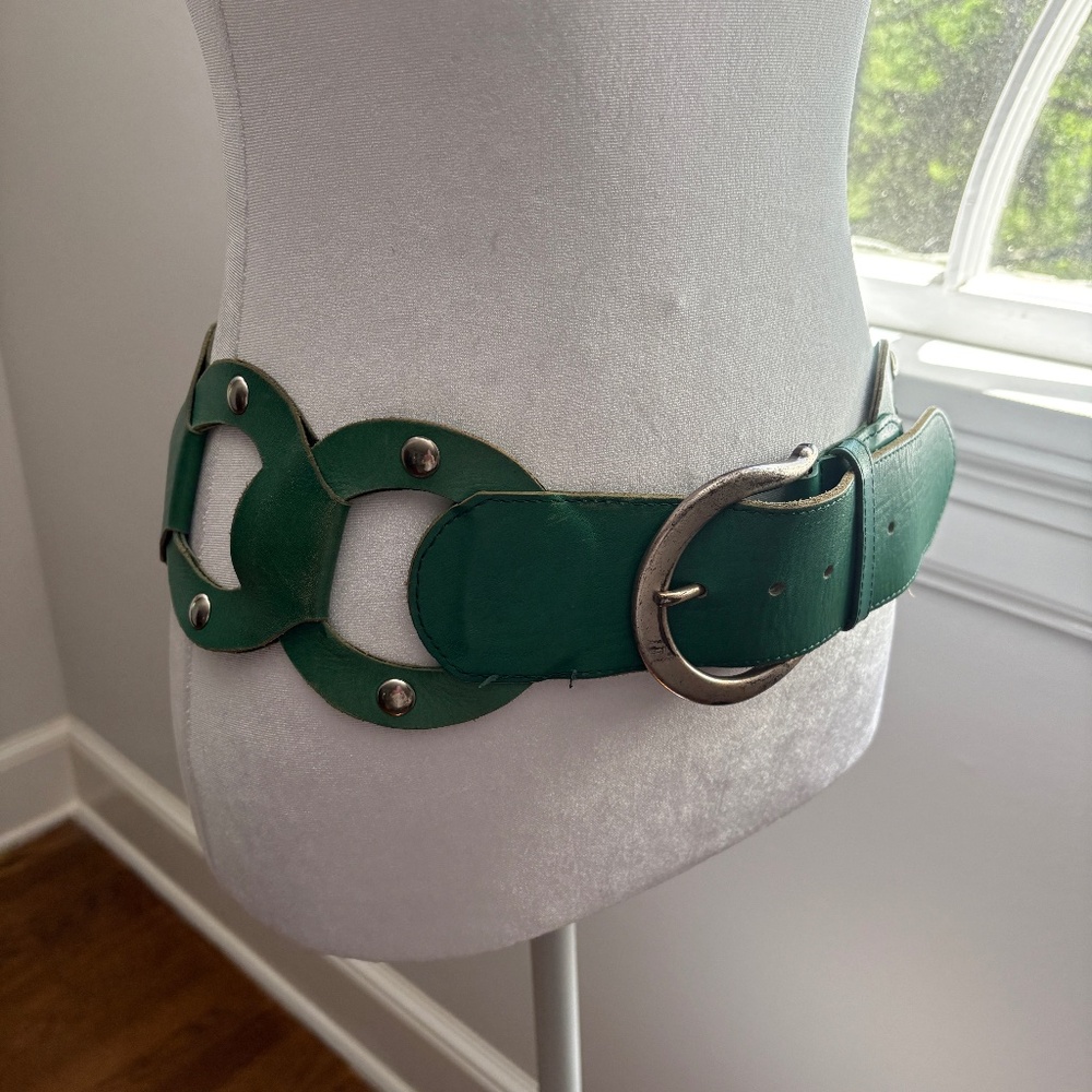 Linia Pele Collection Leather Lower Waist Belt #Luxury